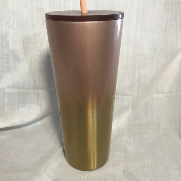 Starbucks Bronzed Gradient Tumbler With Straw 24 Fl Oz/710 Ml - Picture 4 of 8